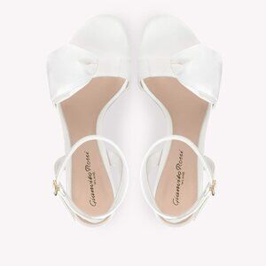 GIANVITO ROSSI Rosie 120 bow-embellished satin platform sandals Gianvito Rossi